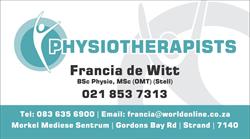 Francia De Witt And Associates Physiotherapists