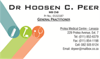 Dr Hoosen Cassim Peer