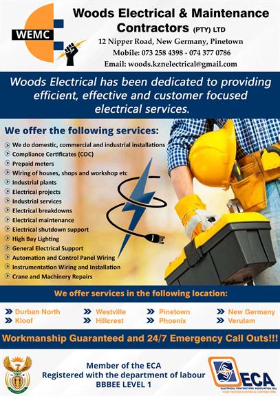 Woods Electrical And Maintenance Contractors Pinetown Projects Photos Reviews And More Snupit