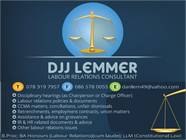 Djj Lemmer Labour Relations Consultant