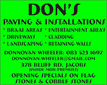 Don's Paving & Installations