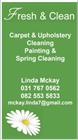 Fresh & Clean Carpet And Upholstery Cleaning
