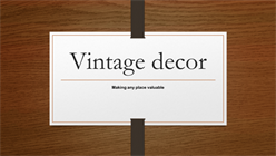 Vintage Decor Collector