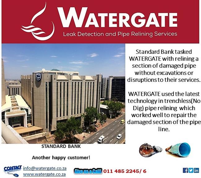 Watergate Leak Detection & Pipe Relining Specialists Johannesburg