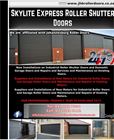 Skylite Ex Press Roller Shutter Doors