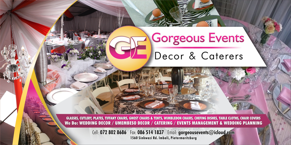 Events Decor & Caterers Pietermaritzburg. Projects, photos