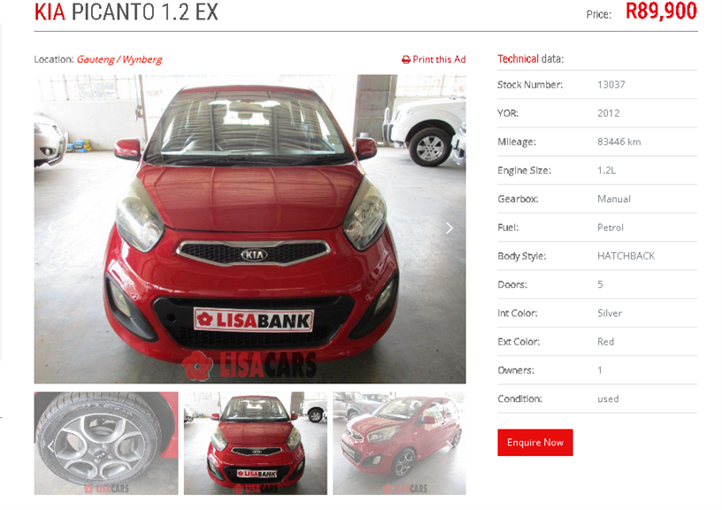 Lisa Cars Used Cars Johannesburg. Projects, photos, reviews and more