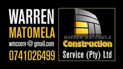 Warren Matomela Construction Services