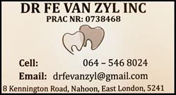 Dr FE Van Zyl Inc