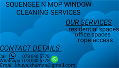 Squengee N Mop Window Cleaning Services