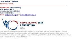 Professional Risk Consulting