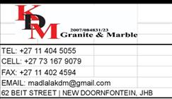 KDM Granite And Marble Cc