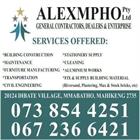 Alex Mpho General Contractor Dealer & Enterprise Pty Ltd