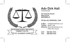 Advocate Dirk Hall