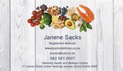 Janene Sacks Registered Dietician-Nutritionist