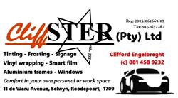 CliffSTER Tinting Frosting Signage Vinyl Wrapping
