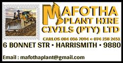 Mafotha Plant Hire Civils