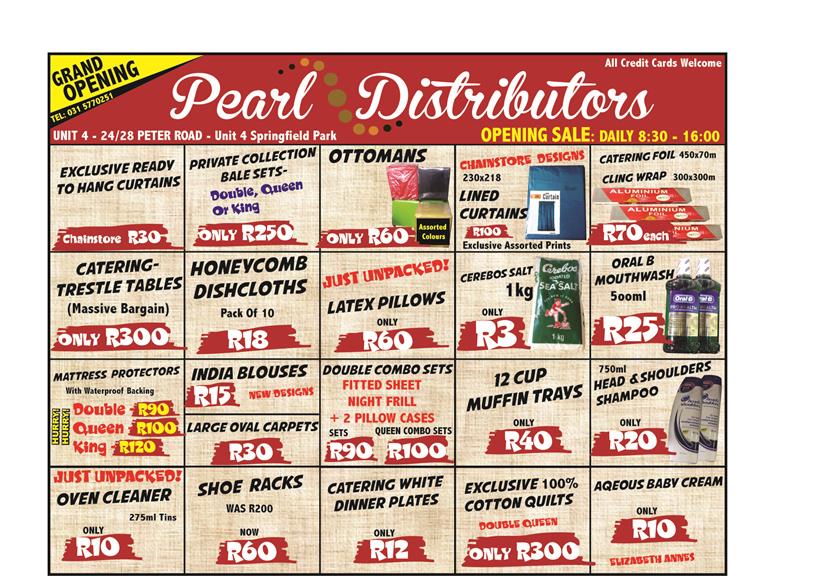 Pearl Distributors Durban. Projects, photos, reviews and more Snupit