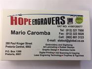 Hope Engravers